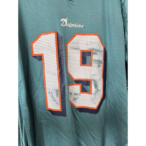 Ted Ginn Jr #19 Miami Dolphins NFL Reebok Green On Field Jersey Men's XL - Picture 4 of 9